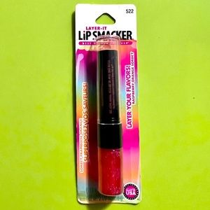 1 Bonne Bell LAYER-IT Lip Smacker RASPBERRY ORANGE SORBET #522 Liquid Gloss Balm